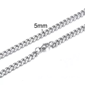 Colar Masculino Aço Inoxidável Prateado- Orion